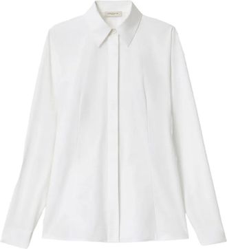 Lafayette 148 New York Camicia Bridgehampton in popeline - Bianco