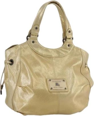 Burberry Pre-owned Handbags, female, Yellow, Size: ONE SIZE Pre-owned Handbag