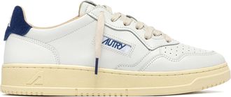 Autry Low-Top Sneakers in Smooth Leather with Suede Accents