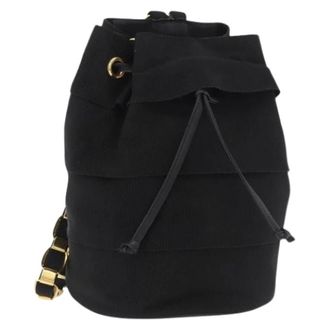 Ferragamo Pre-owned Backpacks, female, Black, Size: ONE SIZE Pre-owned Canvas Backpack