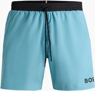 HUGO BOSS Mens Hugo Boss Mens Light Blue Starfish Swim Shorts - Size: 37/36/32