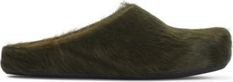 Marni Fussbett Sabot Mules - Heren - Slip ons - Groen - 44 EU - Leer - Schoenen