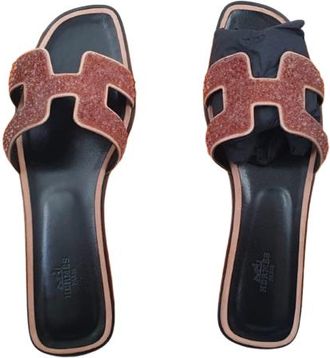 Herm&egrave;s Embellished Oran Sandals Size 42