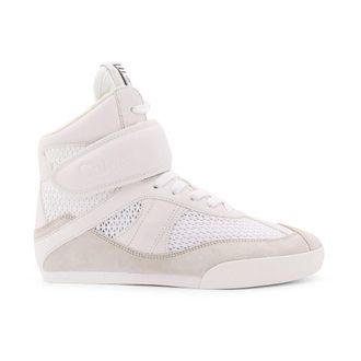 Chlo&eacute; Schoenen, Dames, Wit, 39 EU, Leer, Kick High-top Sneakers