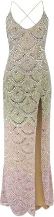 Philipp Plein Abito Lungo Onde Multicolor - - Dresses - Donna - Multicolore - M