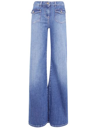 Elisabetta Franchi Jeans Flared Pj18n66e2 139 Vintage Blue