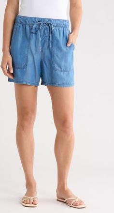 Sanctuary Pull-On Shorts in Medium Blue at Nordstrom Rack, Size X-Small