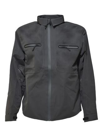 Alpha Industries Shirtjack met geperforeerd detail en rits - Grijs