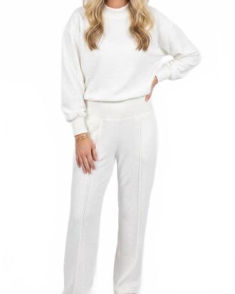 Sundays Juna Cotton Terry Pants Set In White