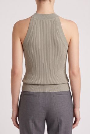 Brunello Cucinelli Ribbed Cashmere Tank Top - Olive