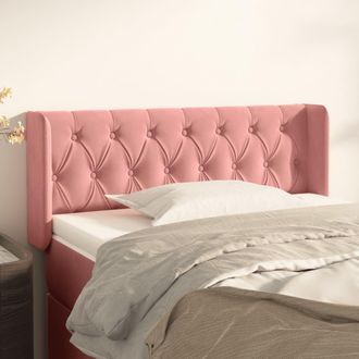vidaXL Cabecero De Terciopelo Rosa 103x16x78/88 Cm Vidaxl