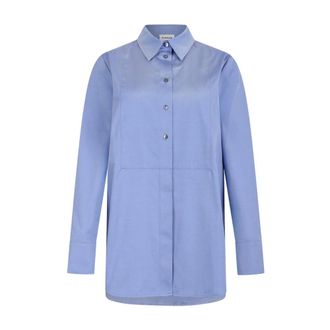 P.A.R.O.S.H. Cambrige Shirt - - Blouses & Shirts - Donna - Blu - S