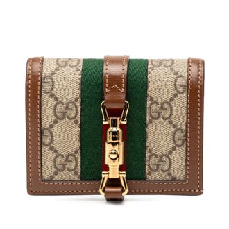 Gucci Beige Brown Gg Supreme Wallet (Bi-Fold) (Pre-Owned)