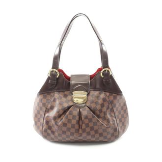 Louis Vuitton Pre-owned Shoulder Bags, female, Brown, Size: ONE SIZE Pre-owned Damier Ebene Hobo Bag