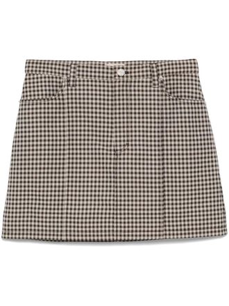 Baum Und Pferdgarten Silie mini skirt - women - Polyester/Polyester/Cotton/Viscose - 38 - Brown