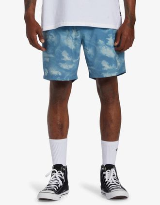 Billabong Mens Billabong Menstrek Moisture Wicking Shorts - Blue - Size: 35/34/32