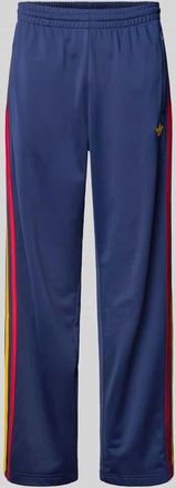 adidas Originals Regular Fit Trackpants mit Kontraststreifen Modell FIREBIRD in Dunkelblau, Gr&ouml;&szlig;e XXL