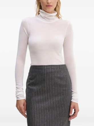 A.L.C. turtleneck long-sleeve T-shirt - women - Merino - S - White