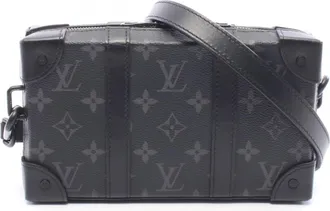 Louis Vuitton Black Coated Canvas Pvc Monogram Eclipse Leather Handbag Shoulder Bag (Pre-Owned)