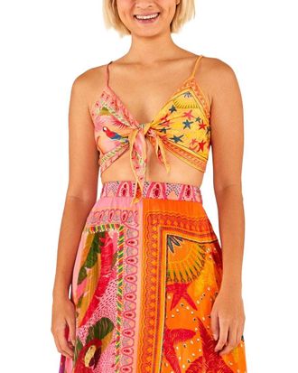 Farm Rio Farm Rio Mixed Scarves Top