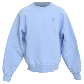 Ami Paris Ami De Caur Sweatshirt in Blue Cotton