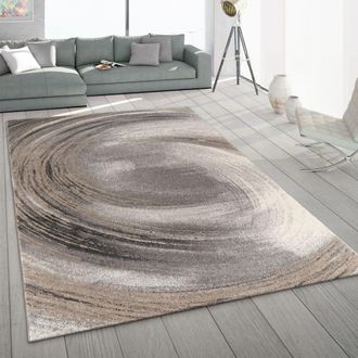 Paco Home Paco Home - Alfombra Salon De Habitacion Pelo Corto Abstract Vintage Dibujo Geometrico Gris 200x290 Cm