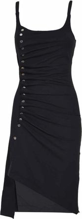 Paco Rabanne Midi Dresses, female, Black, M, Black Dresses for Women