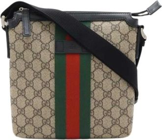 Gucci Pre-owned Cross Body Bags, female, Beige, Size: ONE SIZE Pre-owned Plastic Crossbody Bag
