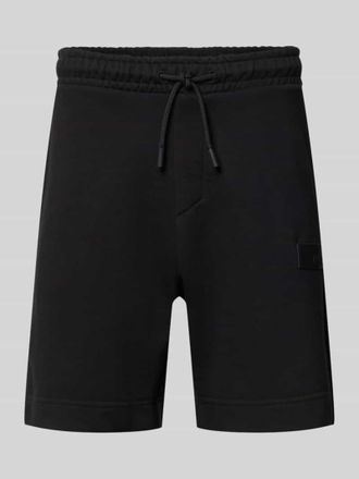 HUGO BOSS Regular Fit Sweatshorts aus Baumwoll-Mix Modell JT_SHORTS in Black, Gr&ouml;&szlig;e XXXL