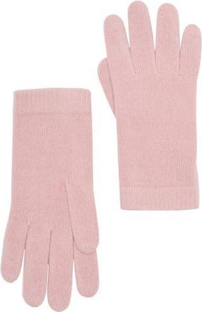 Portolano Solid Cashmere Gloves in Baby Pink at Nordstrom Rack