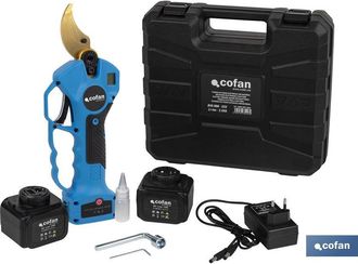 cofan Cofan - Tijeras De Podar El&eacute;ctricas Con Bater&iacute;as &Oslash;40 Mm Li-ion 25v 2ah