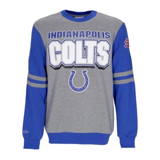 Mitchell & Ness Hoodies & sweatvesten, Heren, Grijs, S, Katoen, NFL Crewneck Sweatshirt Indianapolis Colts
