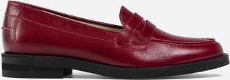 Duke + Dexter Duke + Dexter, Womens Wilde Red Creased Penny Loafer - Womens, Size 3