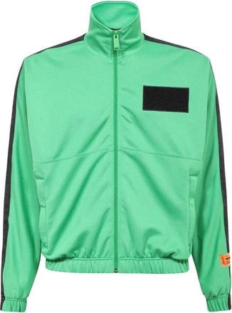 Heron Preston Contrast Logo Sweatshirt - Heren - Zomerjassen - Groen - S - Katoen - Jassen