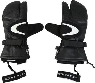 Oakley Mens Timberline 3-Finger Mittens, Blackout, Large