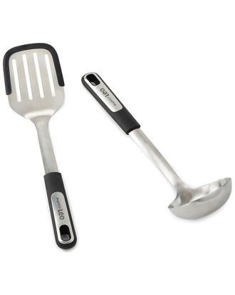 Berghoff Berghoff Graphite 2Pc Slotted Turner & Soup Ladle Set