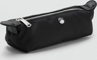 Mango Astuccio nylon zip nero - Donna - Taglia unica - MANGO