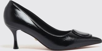 Twentyfourhaitch Faux Leather Court Shoes with Mid Stiletto Heel and Almond Toe