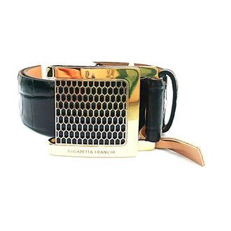 Elisabetta Franchi Belts, female, Black, Size: XS Cintura