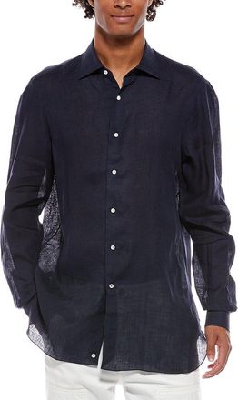 Isaia Milano Mix Linen Dress Shirt