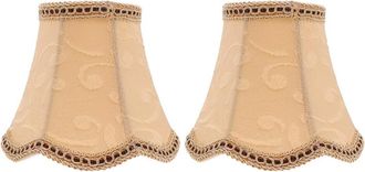 OEM 2 Pantallas De Tela Para L&aacute;mparas De Mesa Con Clip, Funda Para Pantalla Cil&iacute;ndrica, Bombilla Para L&aacute;mpara De Pie