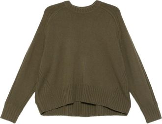 Eric Bompard Geribbelde sweater met ronde hals - Groen