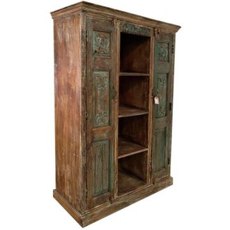 Wanderlust Deco Estanter&iacute;a De Madera Marr&oacute;n 178x38x207h Cm