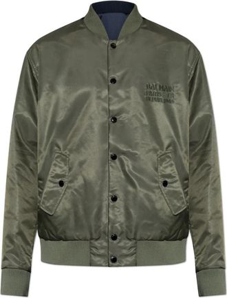 Balmain Omkeerbaar Bomberjack - Heren - Bomber jackets - Groen - 2XL - Satijn - Jassen