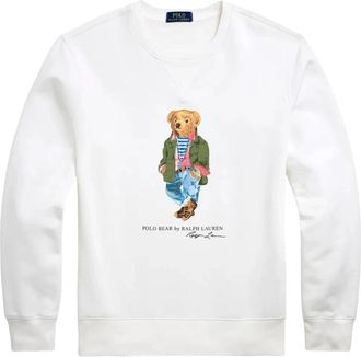 Polo Ralph Lauren Sweatshirt met Lange Mouwen - Heren - Sweatshirts - Wit - 2XL - Katoen - Hoodies & sweatvesten