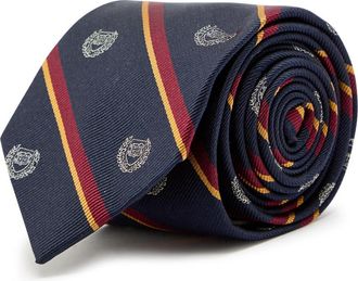 GANT Yale Striped Silk tie - Navy - One Size
