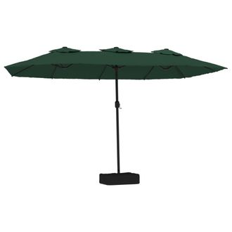 vidaXL Sombrilla Doble Verde 449x265 Cm Vidaxl