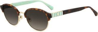 Kate Spade New York KS Jonae 2/F/S Asian Fit PHW/HA Womens Sunglasses Gold Size 54