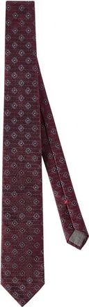 Brunello Cucinelli Accessoires, Heren, Rood, ONE Size, Zijden Keper Das