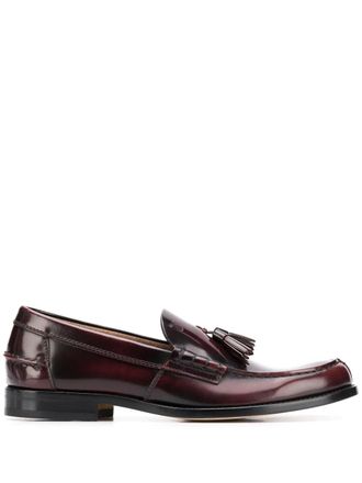 Tod's tasseled loafers - Red